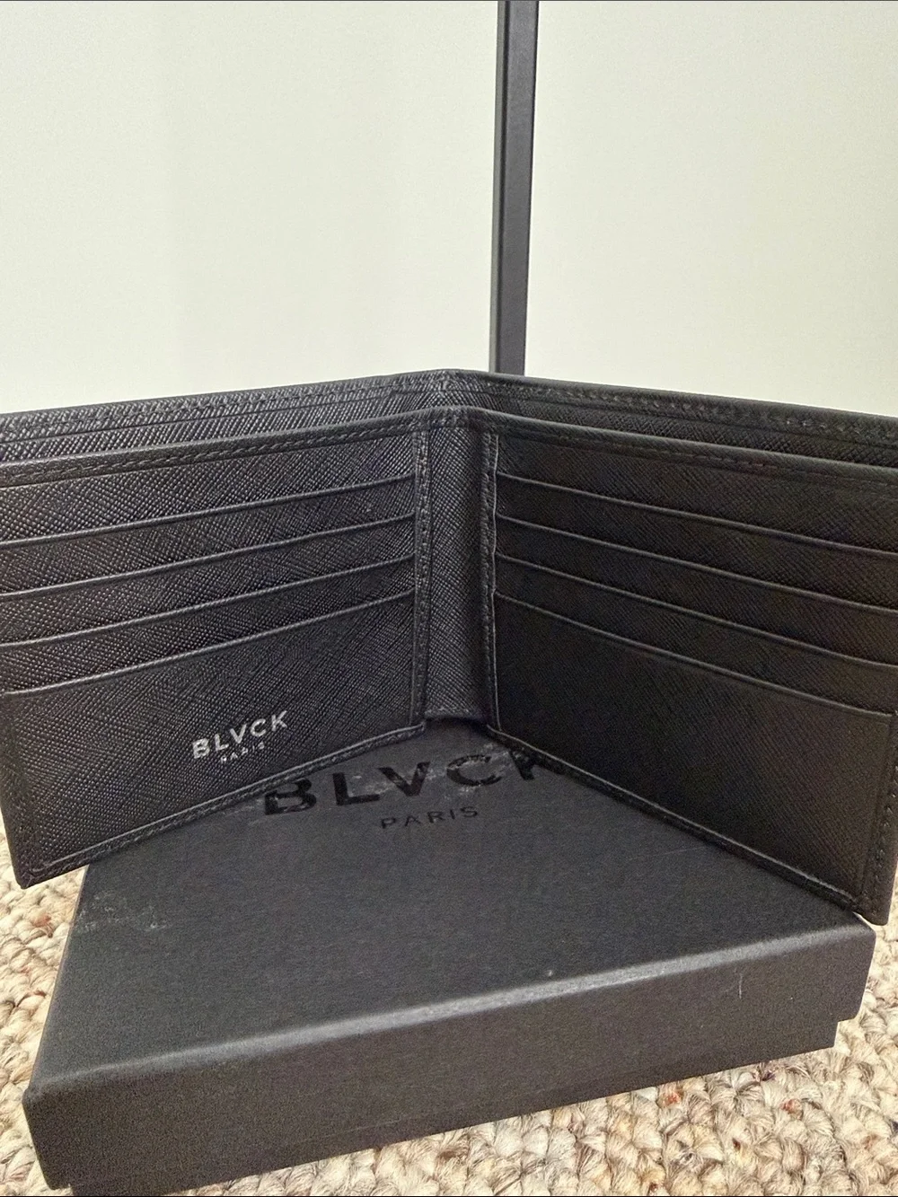 BLVCK Black Leather Wallet - Men Accessories